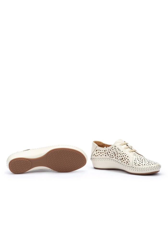 ZAPATO CALADO CON ELÁSTICOS PARA MUJER PIKOLINOS P. VALLARTA 655-4783 BEIGE