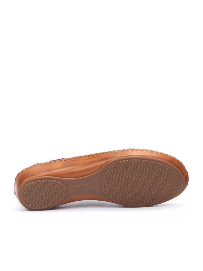 ZAPATO CALADO CON ELÁSTICOS PARA MUJER PIKOLINOS P. VALLARTA 655-4783 BRANDY
