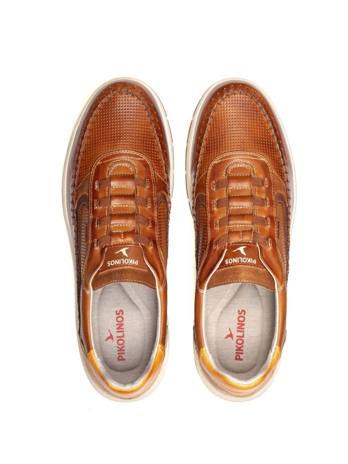 ZAPATOS DEPORTIVOS CON CIERRE ELÁSTICO PIKOLINOS SALAMANCA M7W-6423C1 CUERO