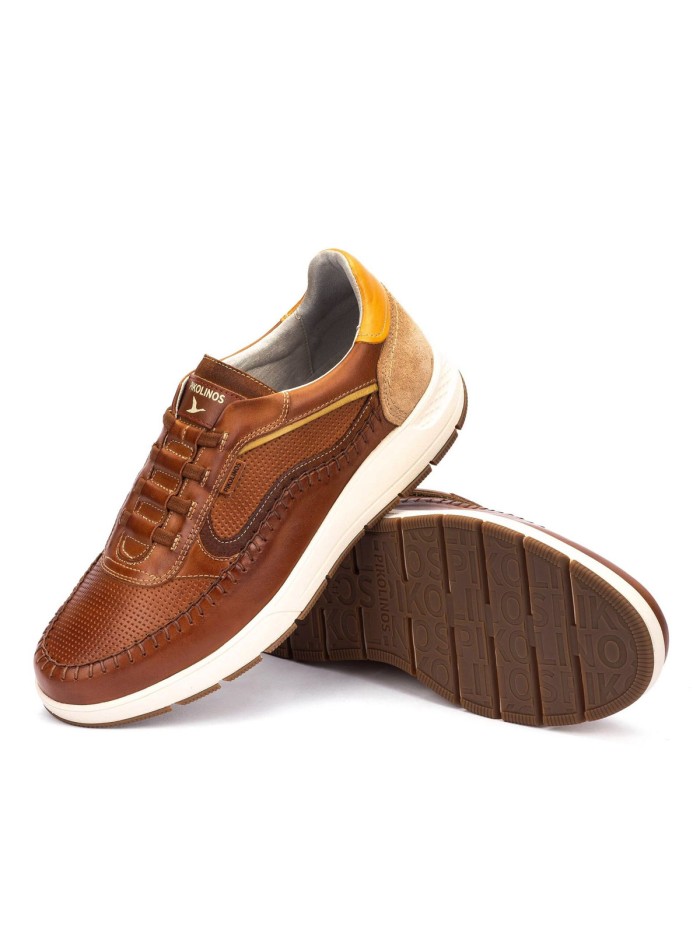 ZAPATOS DEPORTIVOS CON CIERRE ELÁSTICO PIKOLINOS SALAMANCA M7W-6423C1 CUERO