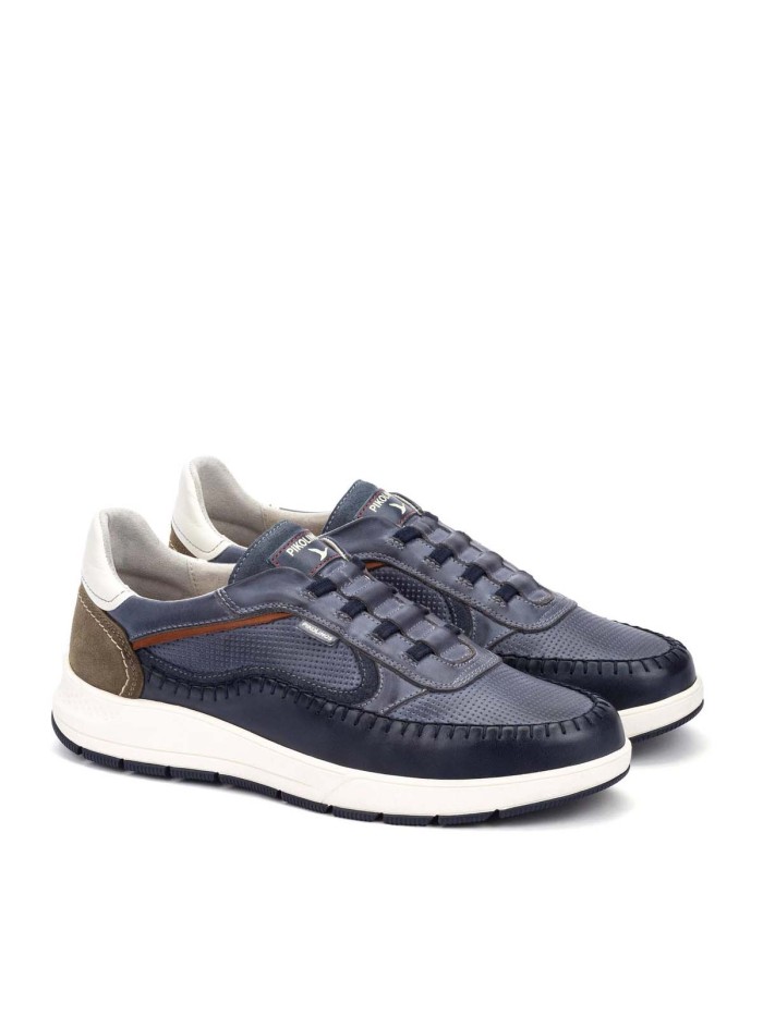 ZAPATOS CON CIERRE ELÁSTICO DE HOMBRE PIKOLINOS SALAMANCA M7W-6423C1 MARINO