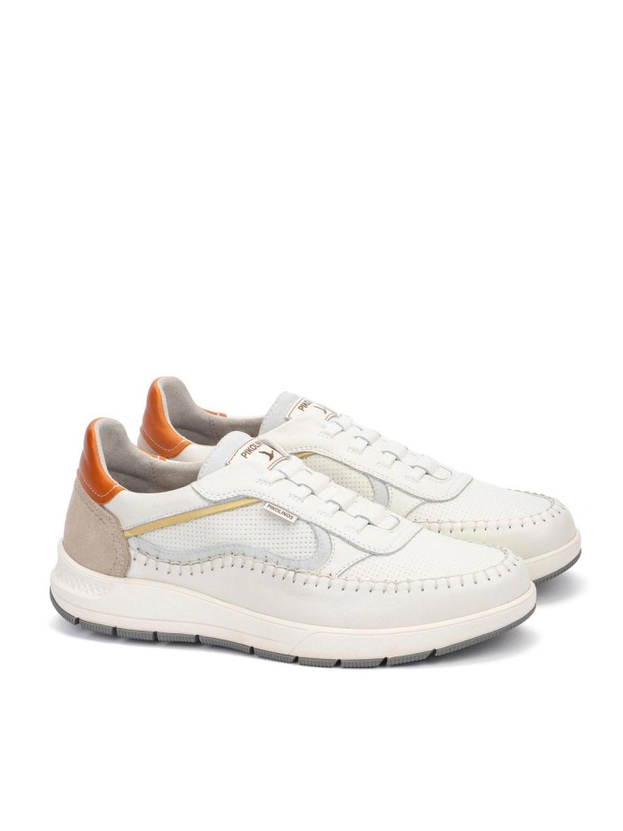 ZAPATOS CON CIERRE ELÁSTICO PARA HOMBRE PIKOLINOS SALAMANCA M7W-6423C1 BLANCO