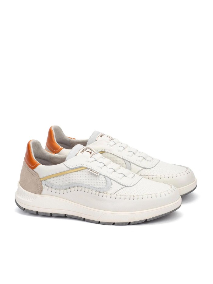 ZAPATOS CON CIERRE ELÁSTICO PARA HOMBRE PIKOLINOS SALAMANCA M7W-6423C1 BLANCO