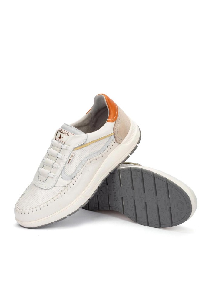 ZAPATOS CON CIERRE ELÁSTICO PARA HOMBRE PIKOLINOS SALAMANCA M7W-6423C1 BLANCO