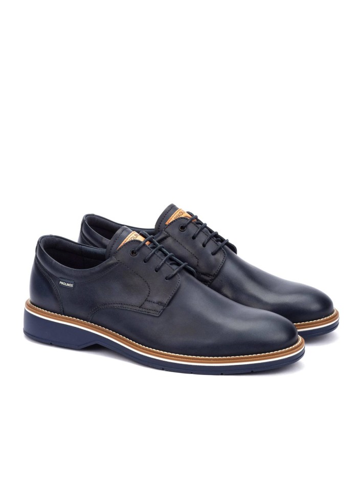 ZAPATOS DE PIEL CON CORDONES HOMBRE PIKOLINOS CARLET M6W-4311 MARINO