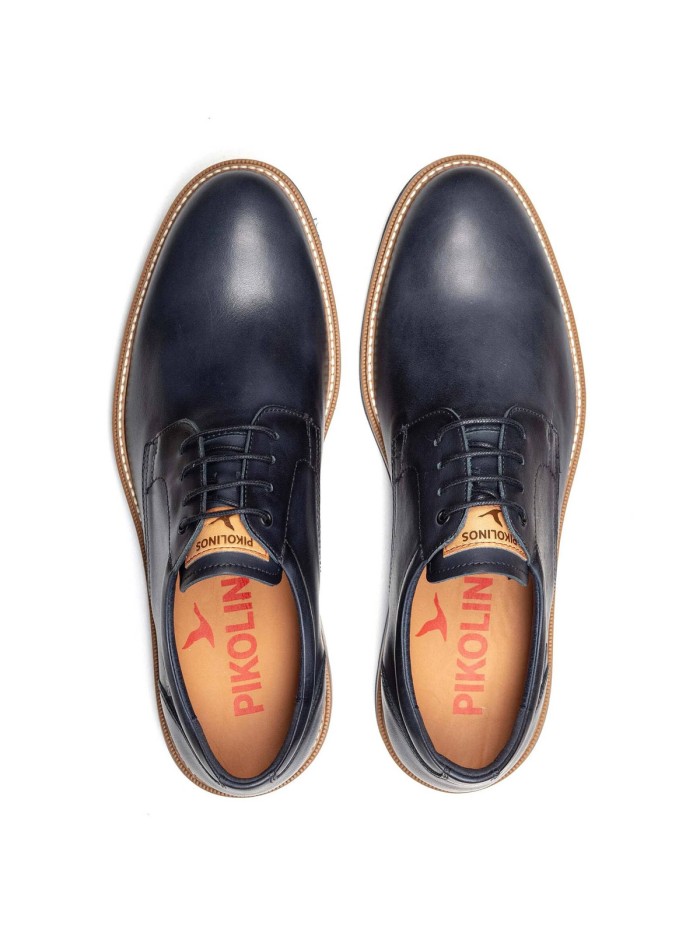 ZAPATOS DE PIEL CON CORDONES HOMBRE PIKOLINOS CARLET M6W-4311 MARINO