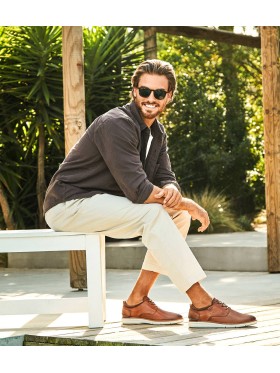 ZAPATOS DE PIEL CON CORDONES HOMBRE PIKOLINOS MANACOR M1A-4276C1 CUERO
