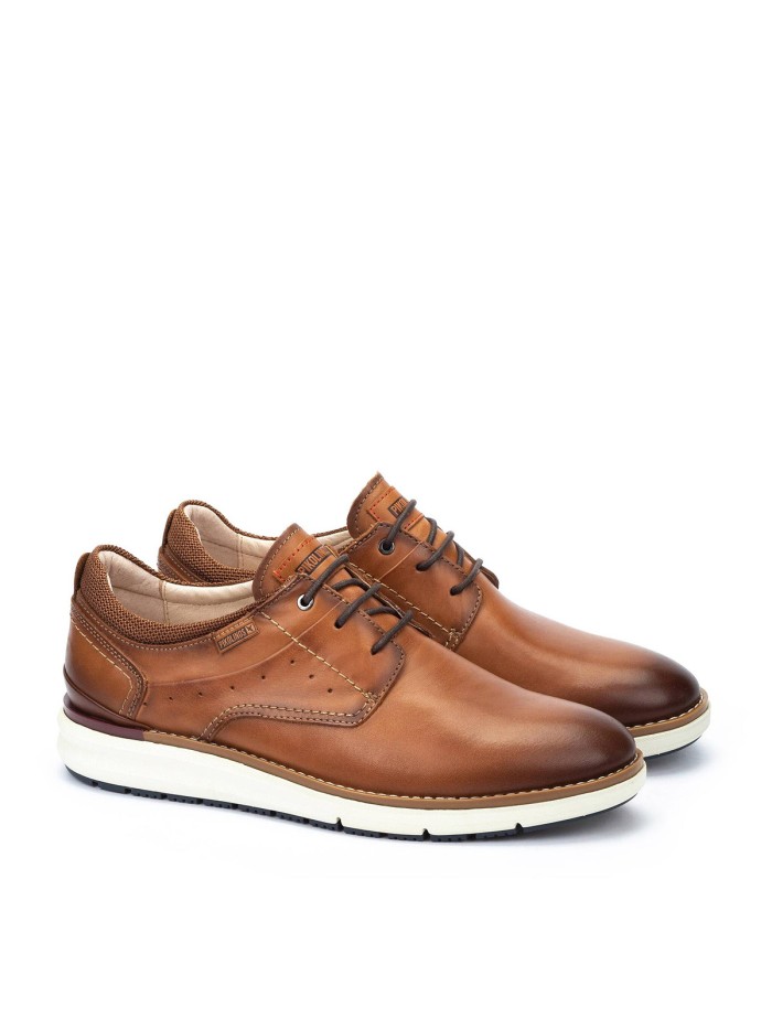 ZAPATOS DE PIEL CON CORDONES HOMBRE PIKOLINOS MANACOR M1A-4276C1 CUERO