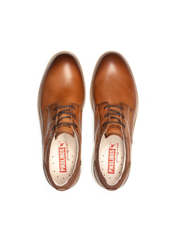 ZAPATOS DE PIEL CON CORDONES HOMBRE PIKOLINOS MANACOR M1A-4276C1 CUERO
