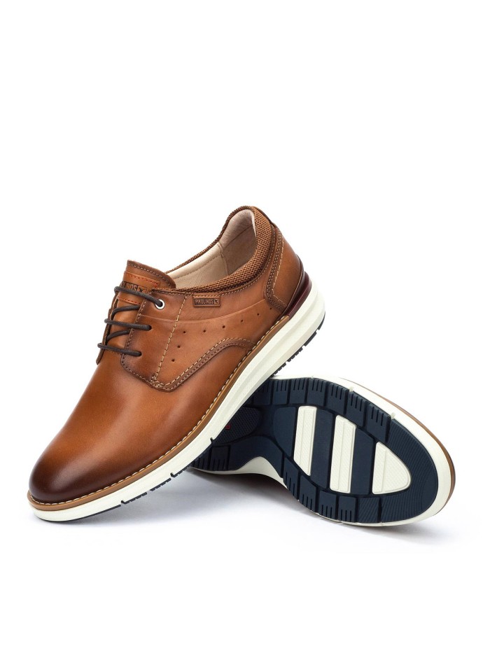 ZAPATOS DE PIEL CON CORDONES HOMBRE PIKOLINOS MANACOR M1A-4276C1 CUERO