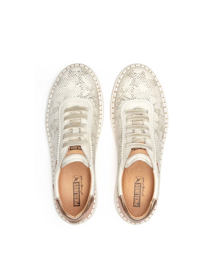ZAPATILLAS CASUAL CON ELÁSTICOS DE MUJER PIKOLINOS ARENAS W0C-6621C1 BEIGE