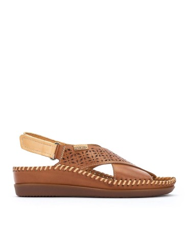 SANDALIA DE PIEL EXTRA CONFORT PARA MUJER PIKOLINOS CADAQUES W8K-0848C1 CUERO