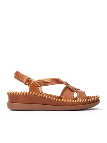 SANDALIA DE PIEL EXTRA CONFORT PARA MUJER PIKOLINOS CADAQUES W8K-1839 CUERO