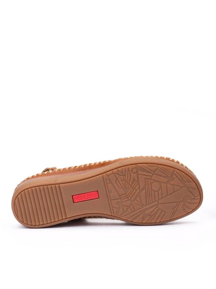 SANDALIA DE PIEL EXTRA CONFORT PARA MUJER PIKOLINOS CADAQUES W8K-1839 CUERO