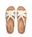SANDALIA DE PIEL EXTRA CONFORT PARA MUJER PIKOLINOS CADAQUES W8K-1839C2 NATA