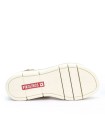 SANDALIAS DE CUÑA EN PIEL CON VELCRO PARA MUJER PIKOLINOS GOMERA W0K-0606C1 BEIGE
