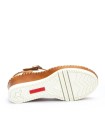 SANDALIA CONFORT DE PIEL CON CUÑA PARA MUJER PIKOLINOS AGUADULCE W3Z-1836C1 BRANDY