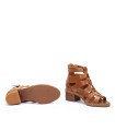 SANDALIAS DE TACÓN BLOQUE CON CREMALLERA PARA MUJER PIKOLINOS BLANES W3H-1823 CUERO