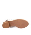 SANDALIAS DE TACÓN BAJO CON HEBILLA PARA MUJER PIKOLINOS BLANES W3H-1635 BEIGE