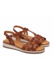 SANDALIAS DE PIEL CON HEBILLA PARA MUJER PIKOLINOS ROQUETAS W9B-0789 CUERO