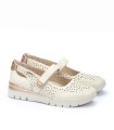 MERCEDITAS BEIGE DE PIEL CON CIERRE DE VELCRO PIKOLINOS CANTABRIA W4R-6989C1