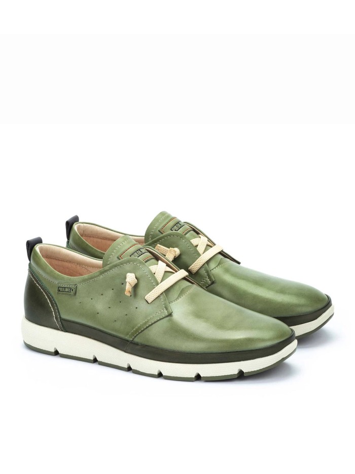 ZAPATO VERDE DEPORTIVO CON ELÁSTICOS HOMBRE PIKOLINOS FUENCARRAL M4A-4266C1