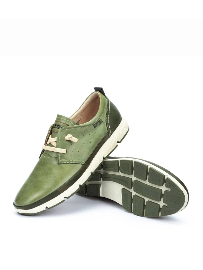 ZAPATO VERDE DEPORTIVO CON ELÁSTICOS HOMBRE PIKOLINOS FUENCARRAL M4A-4266C1