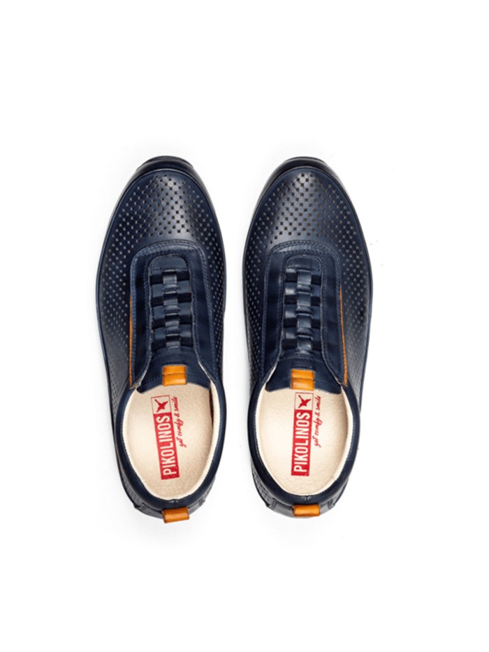 ZAPATILLAS URBANAS CON ELASTICOS PARA HOMBRE PIKOLINOS LIVERPOOL M2A-6252 AZUL
