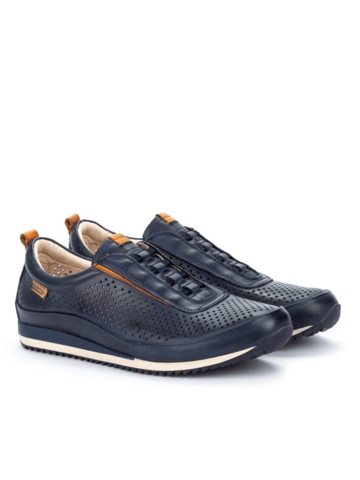 ZAPATILLAS URBANAS CON ELASTICOS PARA HOMBRE PIKOLINOS LIVERPOOL M2A-6252 AZUL