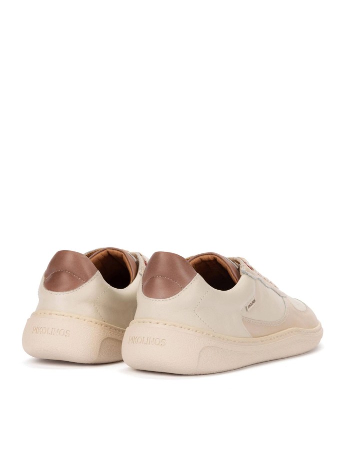 ZAPATILLAS BAREFOOT DE PIEL PARA MUJER CON CORDONES ARANJUEZ U9F-6363C7 BEIGE