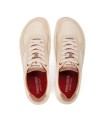 ZAPATILLAS BAREFOOT DE PIEL PARA MUJER CON CORDONES ARANJUEZ U9F-6363C7 BEIGE