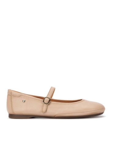 BAILARINAS ESTILO MERCEDITAS EN PIEL PARA MUJER PIKOLINOS CARMONA W2S-2631CO CARMONA PIEDRA