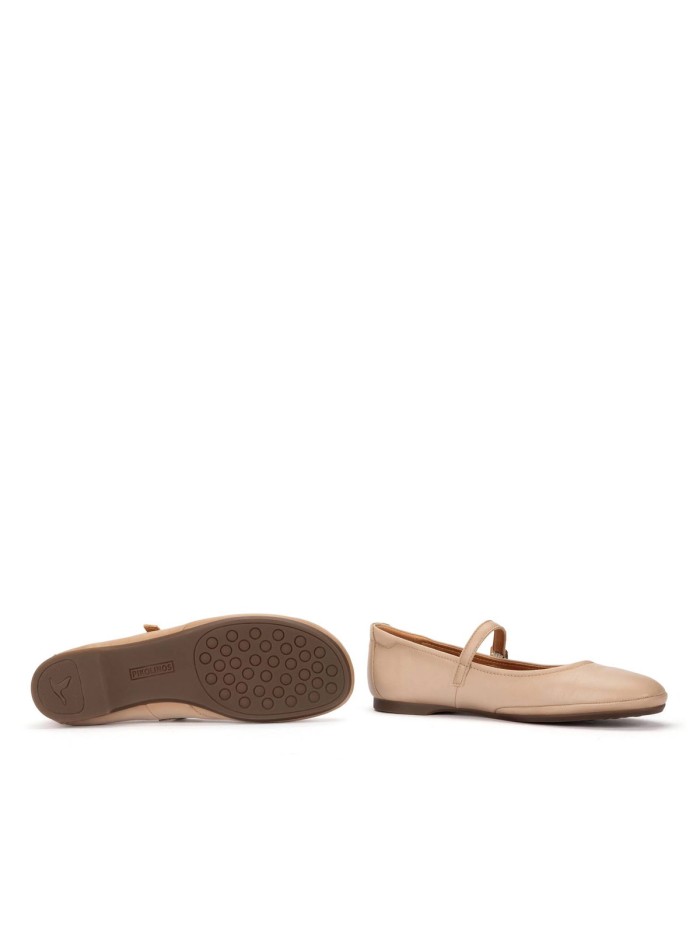 BAILARINAS ESTILO MERCEDITAS EN PIEL PARA MUJER PIKOLINOS CARMONA W2S-2631CO CARMONA PIEDRA