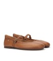 BAILARINAS DE PIEL CON TIRA Y HEBILLA PARA MUJER PIKOLINOS CARMONA W2S-2631CO CUERO