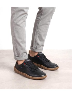 ZAPATILLAS URBANAS DE PIEL BAREFOOT UNISEX PIKOLINOS ARANJUEZ U9F-6363C1 NEGRO
