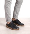 ZAPATILLAS URBANAS DE PIEL BAREFOOT UNISEX PIKOLINOS ARANJUEZ U9F-6363C1 NEGRO
