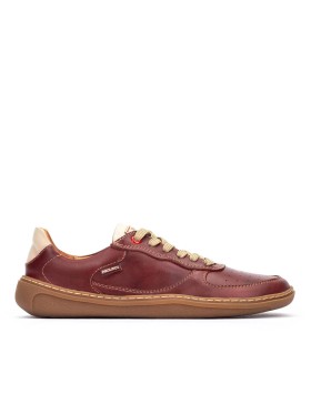 ZAPATILLAS URBANAS DE PIEL UNISEX BAREFOOT PIKOLINOS ARANJUEZ  U9F-6363C1 ROJO