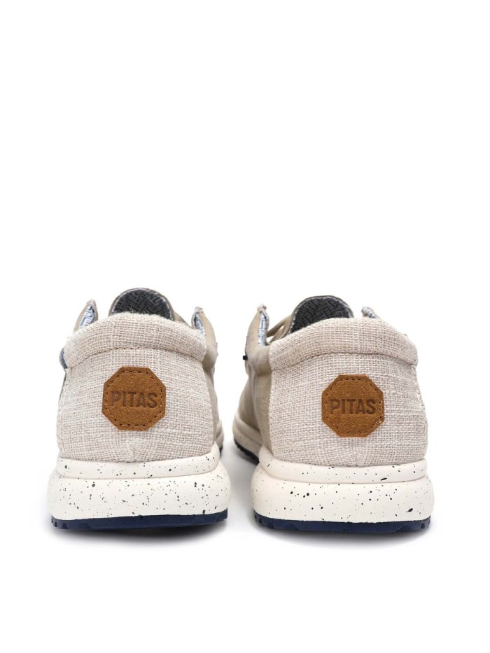 ZAPATO LIGERO WALLABI DE LONA PARA HOMBRE PITAS NIAS EN BEIGE