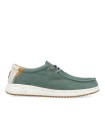 ZAPATO WALLABI LIGERO Y TRANSPIRABLE DE LONA VERDE PARA HOMBRE PITAS NIAS
