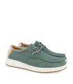 ZAPATO WALLABI LIGERO Y TRANSPIRABLE DE LONA VERDE PARA HOMBRE PITAS NIAS