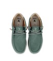 ZAPATO WALLABI LIGERO Y TRANSPIRABLE DE LONA VERDE PARA HOMBRE PITAS NIAS