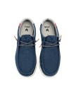 ZAPATO WALLABI ULTRALIGERO DE LONA PARA HOMBRE PITAS NIAS MARINO