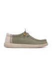 ZAPATO WALLABI DE ALGODÓN CONM LINO VERDE PARA HOMBRE PITAS RYAN