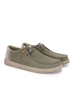 ZAPATO WALLABI DE ALGODÓN CONM LINO VERDE PARA HOMBRE PITAS RYAN