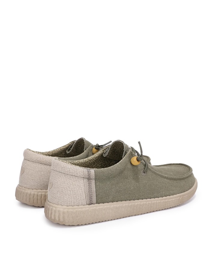 ZAPATO WALLABI DE ALGODÓN CONM LINO VERDE PARA HOMBRE PITAS RYAN