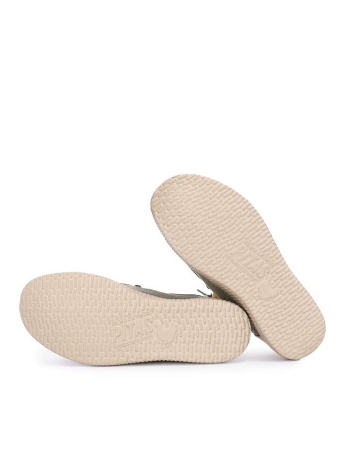 ZAPATO WALLABI DE ALGODÓN CONM LINO VERDE PARA HOMBRE PITAS RYAN