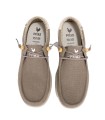 ZAPATO TIPO WALLABI DE ALGODÓN Y LINO PARA HOMBRE PITAS RYAN TAUPE