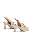 ZAPATO BEIGE DE PIEL CHAROL CON TACÓN PARA MUJER PITILLOS 11190 BEIGE