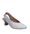 ZAPATO DE PIEL DESTALONADO CON TACÓN CÓMODO PITILLOS 11180 PLATA