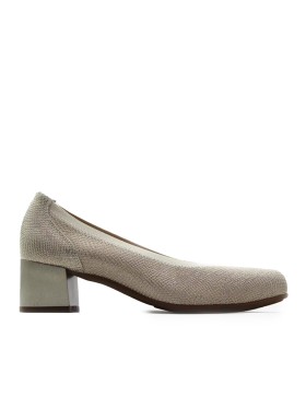ZAPATO DE SALÓN CON TACÓN EN PIEL PITILLOS 11130 ORO
